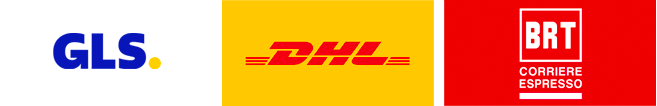 logo vettori Bartolini, GLS e DHL