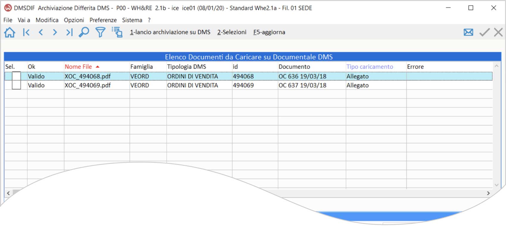 Gestione documentale: archiviazione differita